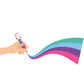 Mini-Kugelschreiber mit 4 Farben - Unicorn - Mini Magic Rainbow