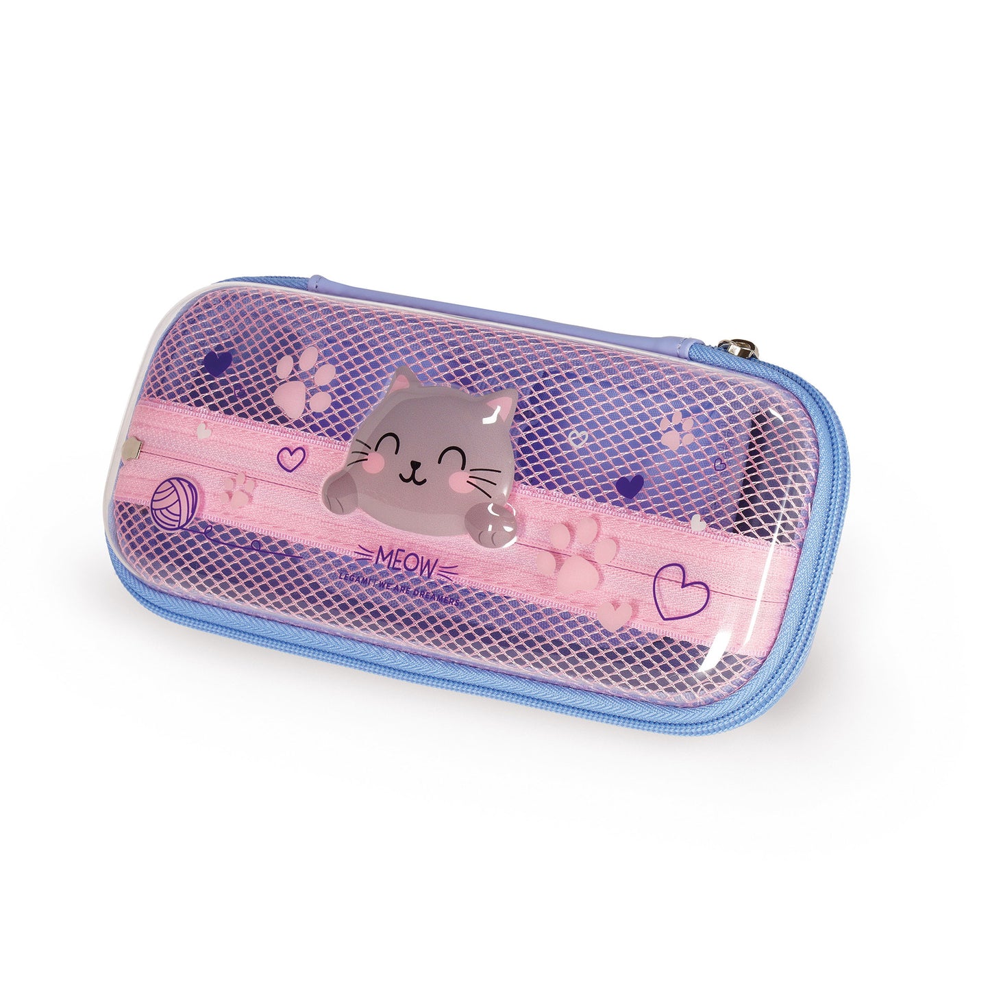 Transparentes Hartschalen-Federmäppchen Kitty - WonderWow