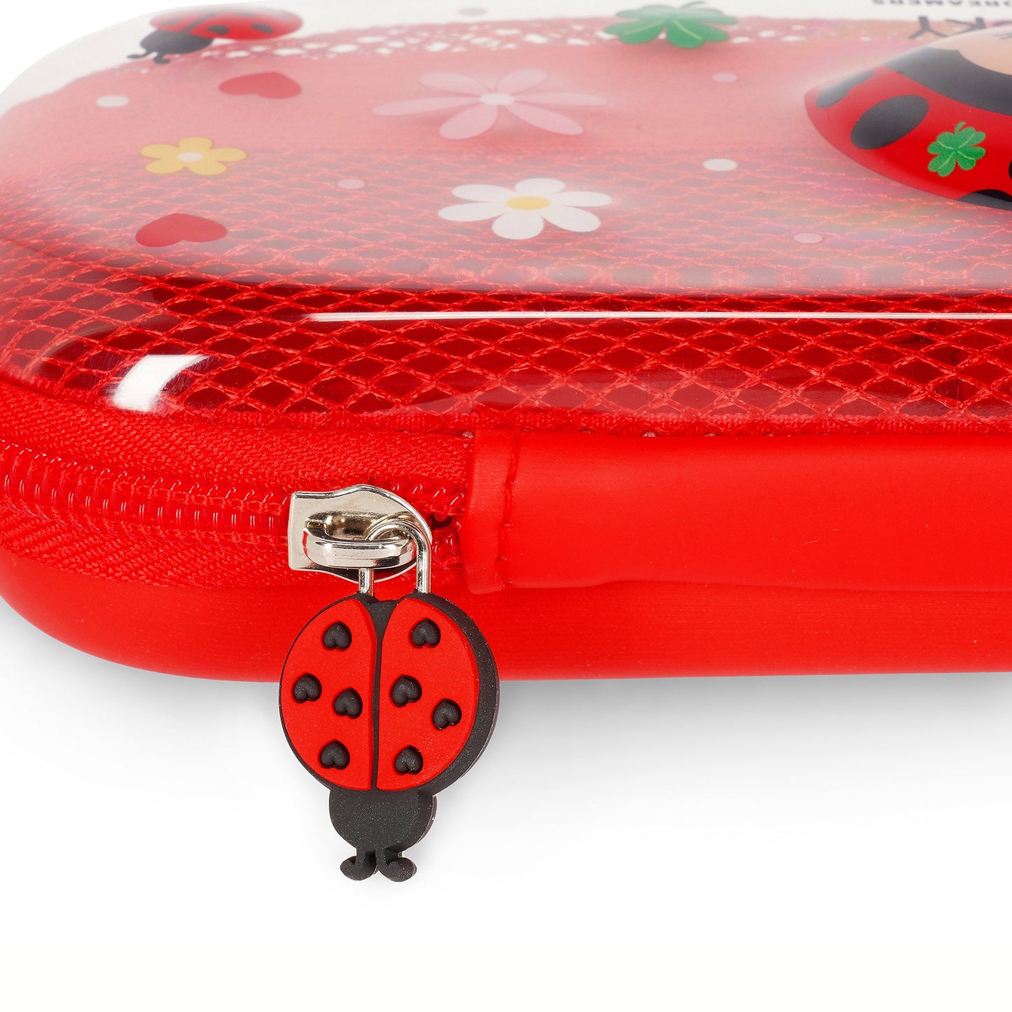 Transparentes Hartschalen-Federmäppchen Ladybug - WonderWow
