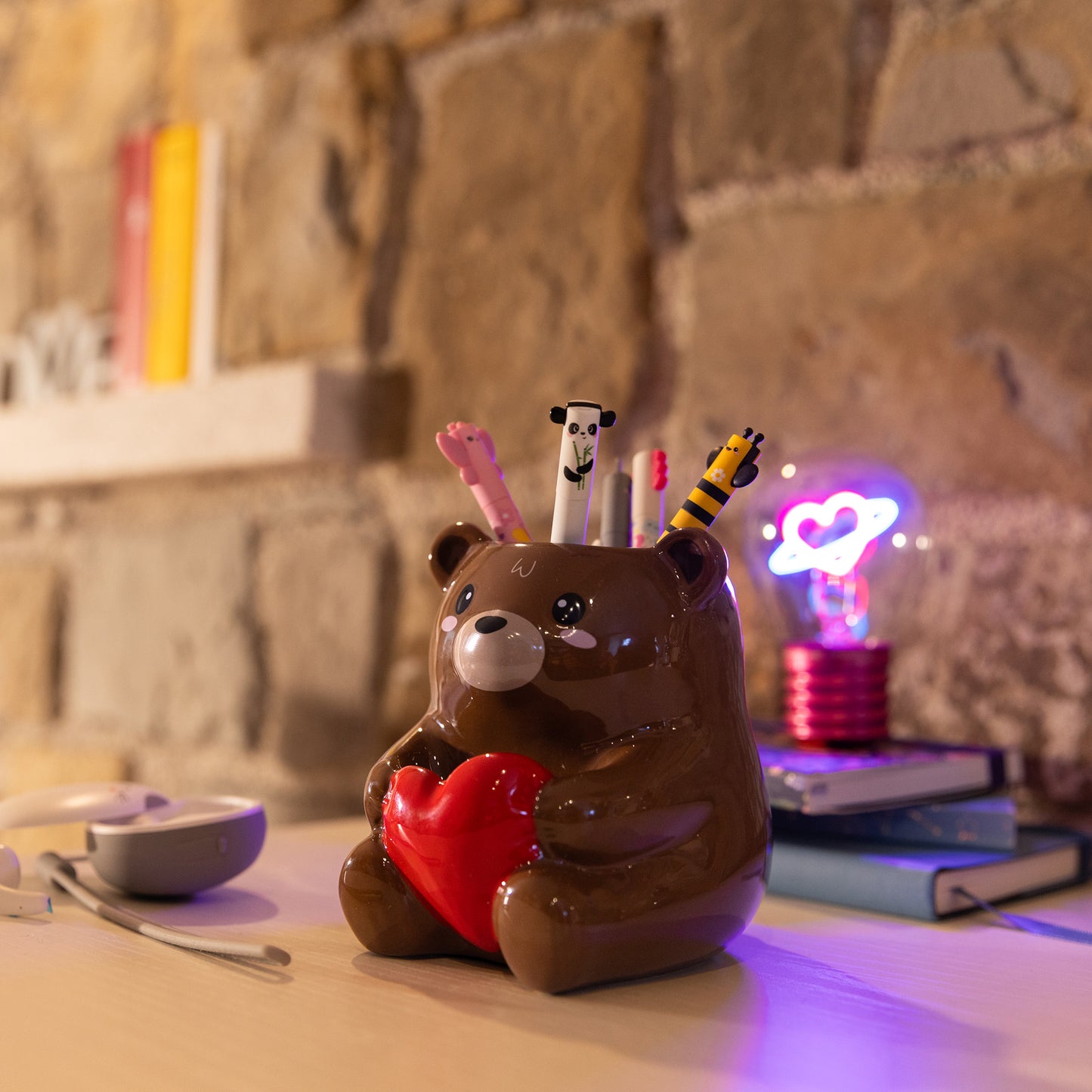 Keramik-Stiftehalter - Teddy Bear - Desk Friends
