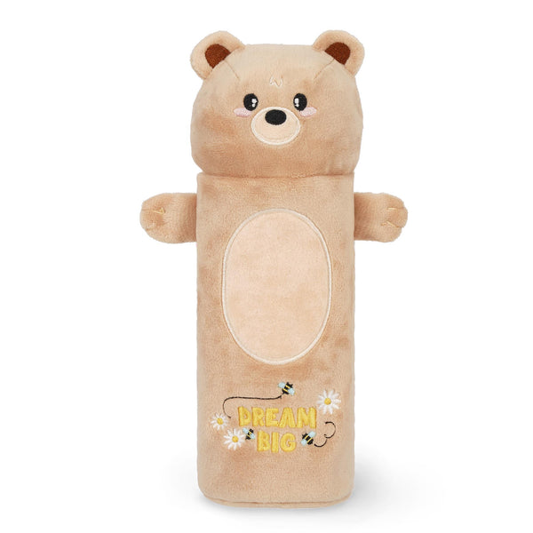 Flauschiges Federmäppchen Teddy Bear „Dream Big“ - Super Soft!