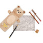 Flauschiges Federmäppchen Teddy Bear „Dream Big“ - Super Soft!