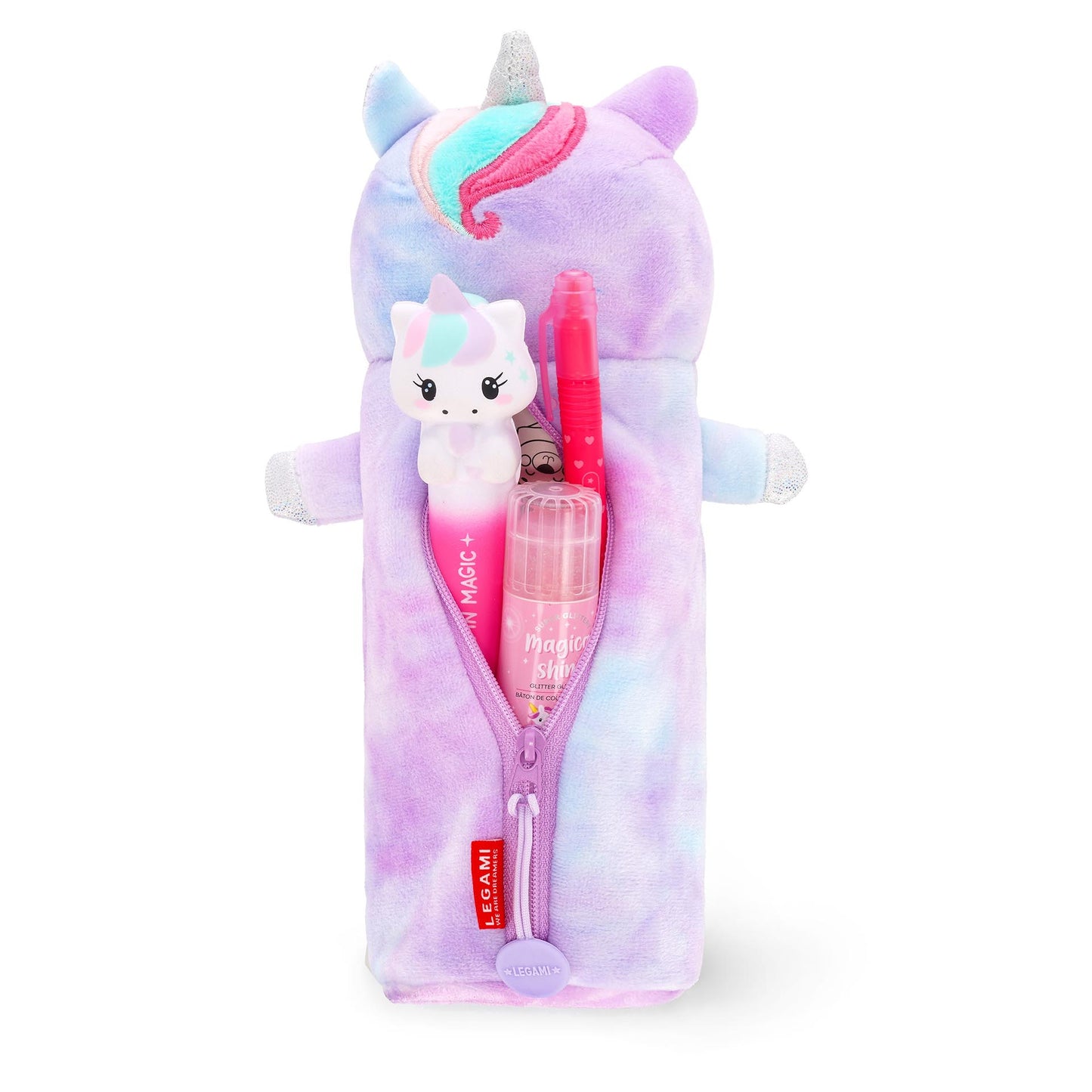 Flauschiges Federmäppchen Unicorn „Believe in Magic“ - Super Soft!