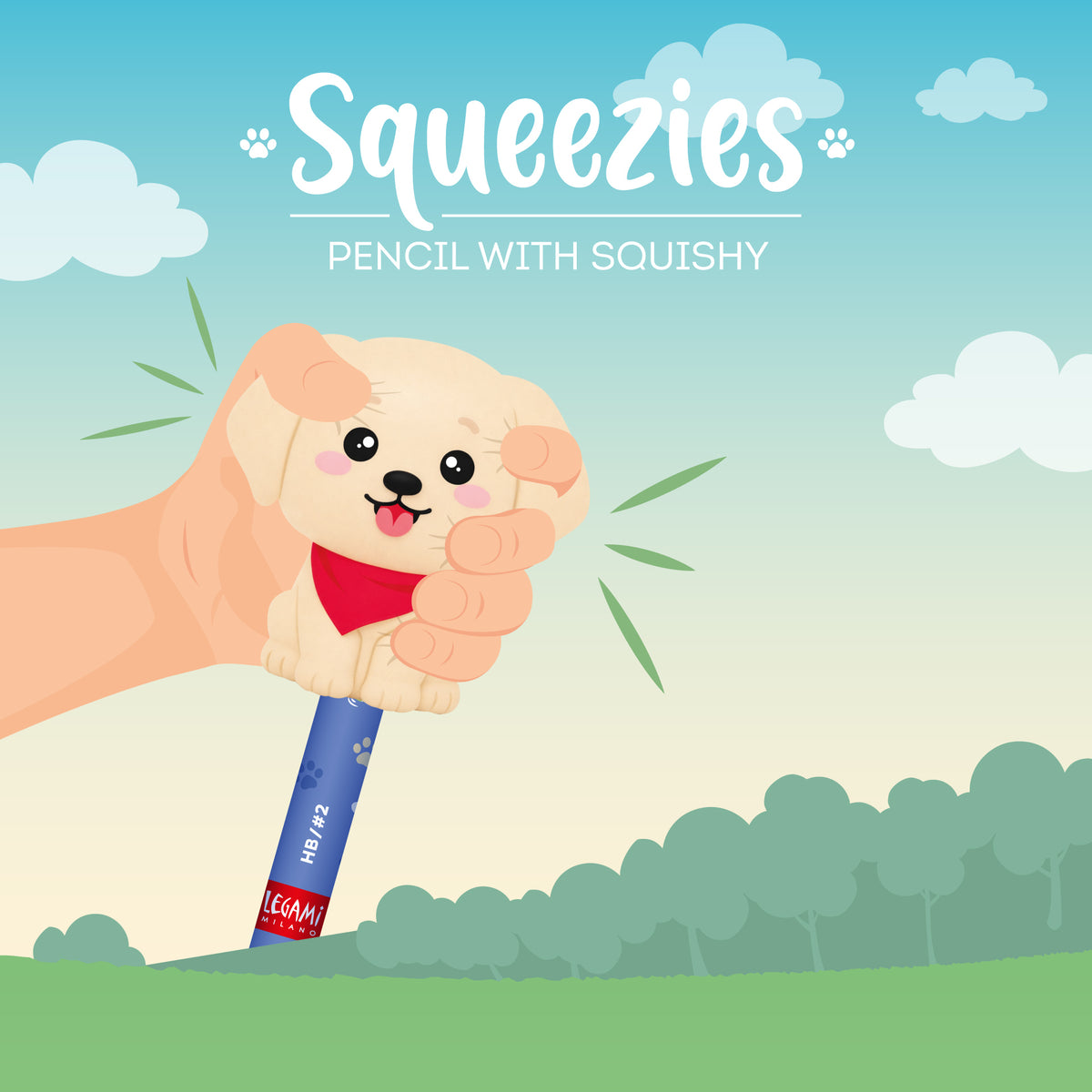 Legami Anti-Stress-Bleistift Golden Retriver „Fur-ever Friends“ - Squeezies