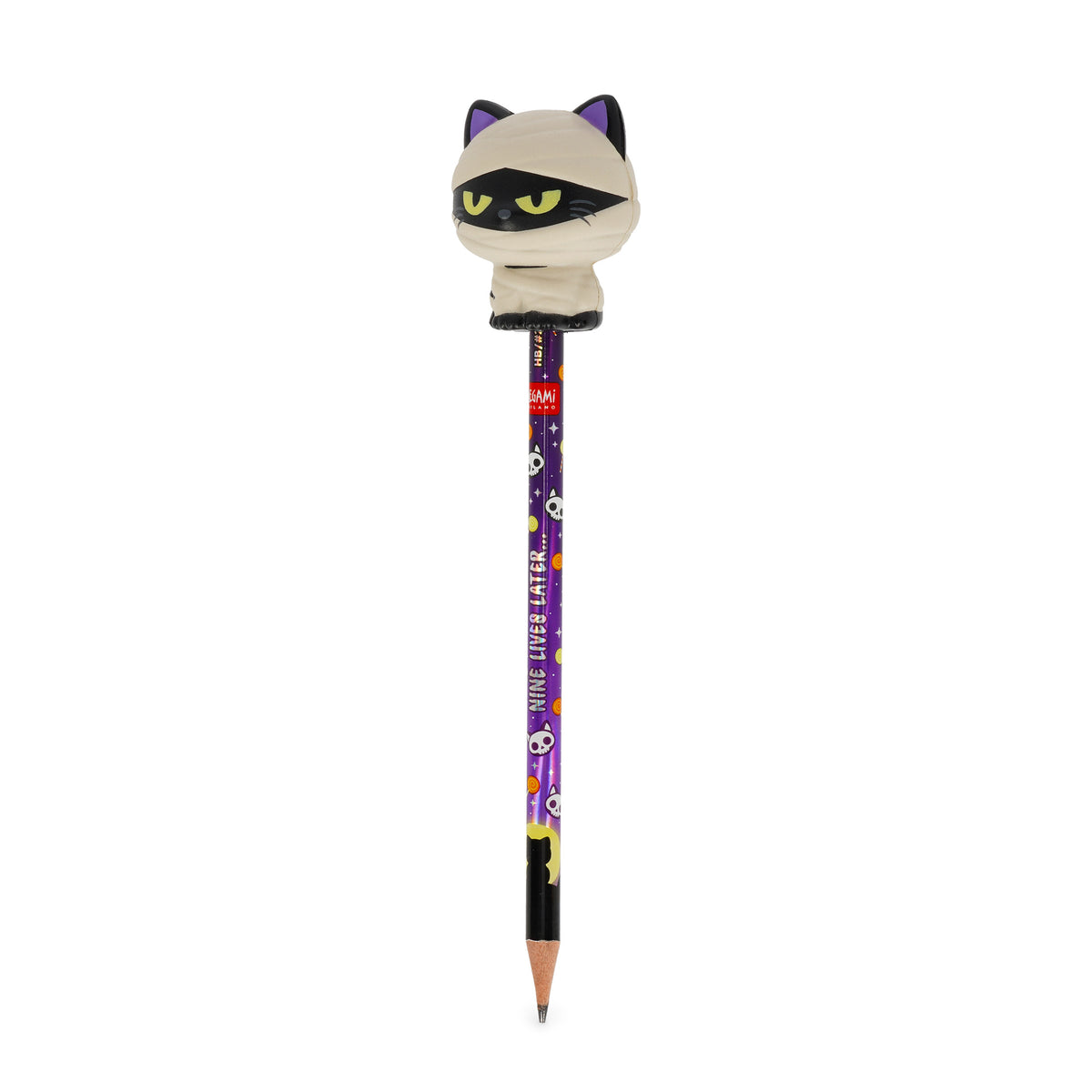 Legami Halloween-Anti-Stress-Bleistift Mummy Cat „Nine Lives Later“ - Squeezies