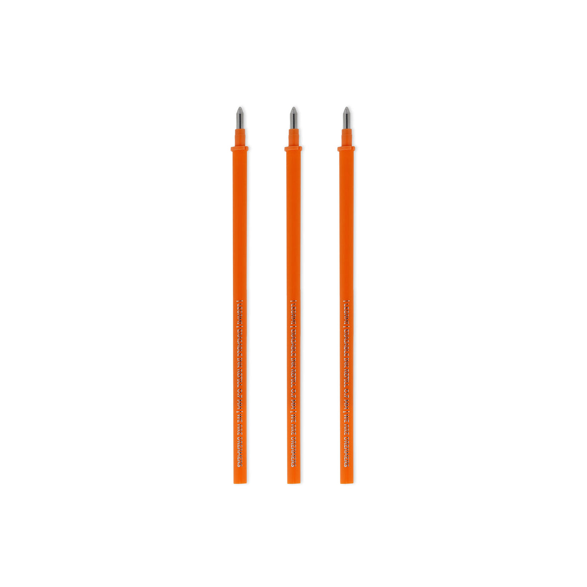 Legami 3 PCS  ERASABLE GEL PEN REFILLS - 0,7 MM - ORANGE INK