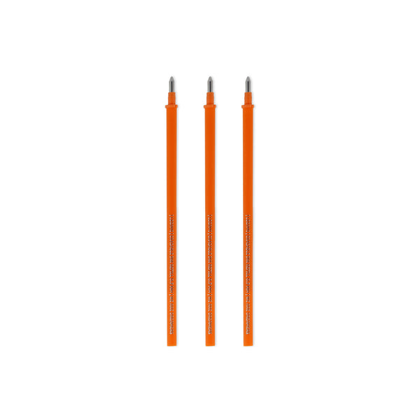 Legami 3 PCS  ERASABLE GEL PEN REFILLS - 0,7 MM - ORANGE INK