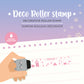 Legami Deko-Rollstempel - Kitty - Deco Roller Stamp - pink ink