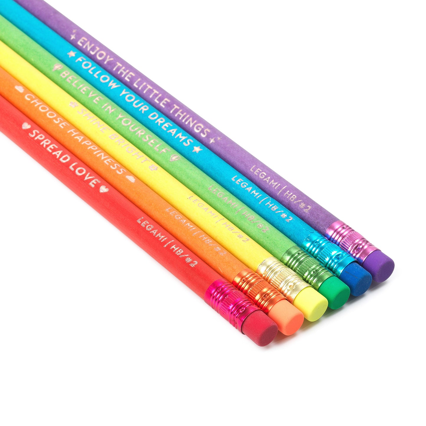 Set mit 6 HB-Bleistiften aus Recycling-Papier