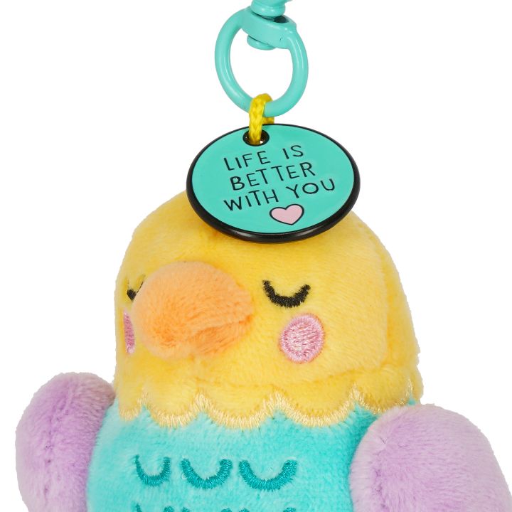 Super Soft tiny set of 2 plush key rings