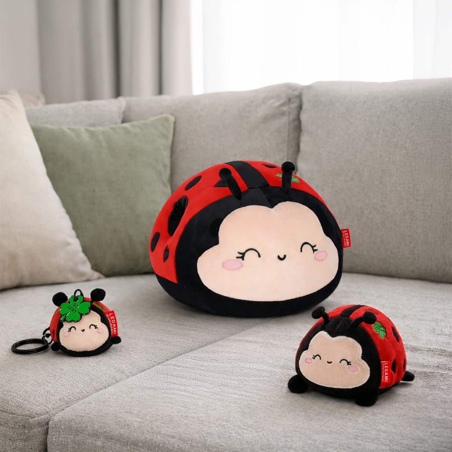 Plüsch-Schlüsselanhänger Ladybug - Tiny Super Soft!