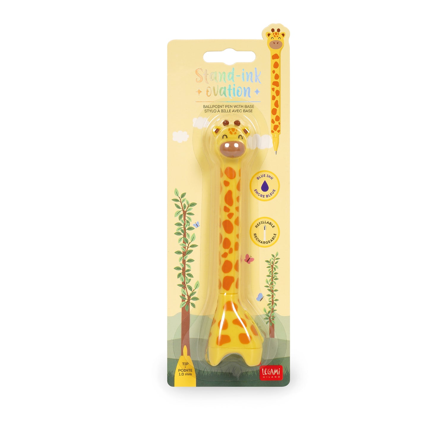 Kugelschreiber Giraffe mit Standfuß - Stand-Ink Ovation