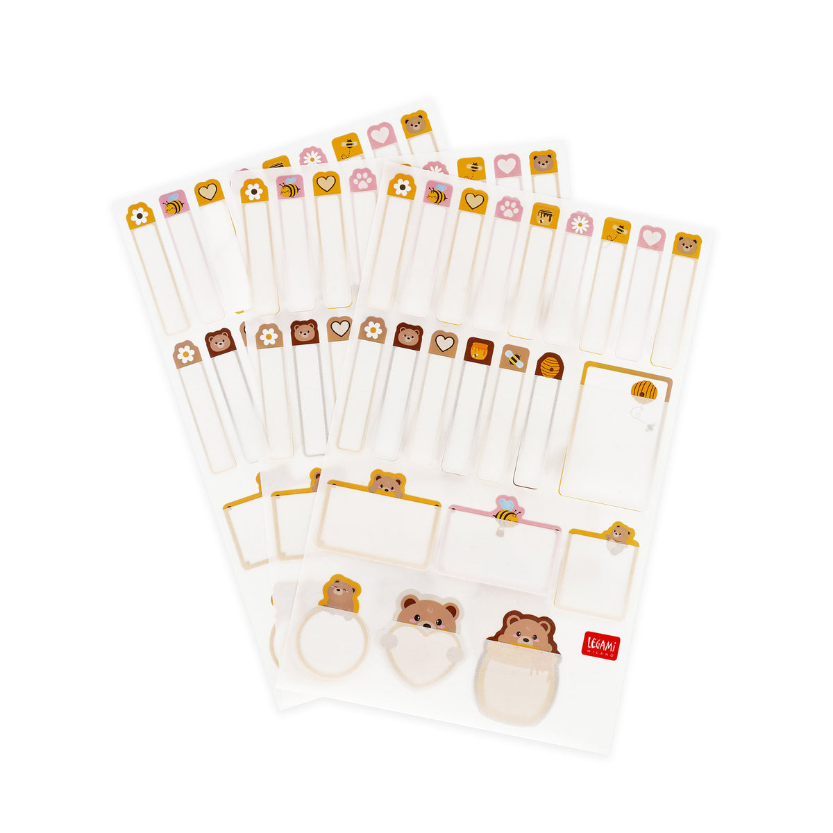 Legami Selbstklebende Namensetiketten mit Schutzfolie - My Name Is... - Teddy Bear