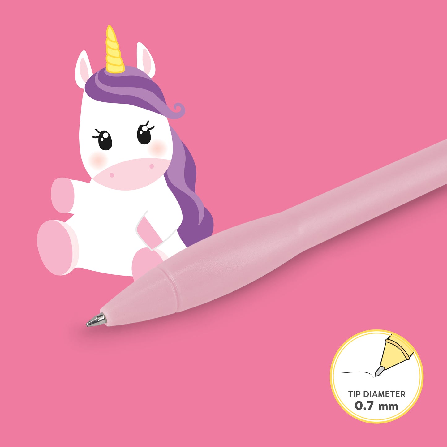 Leuchtender Kugelschreiber - Unicorn - Writing is Magic